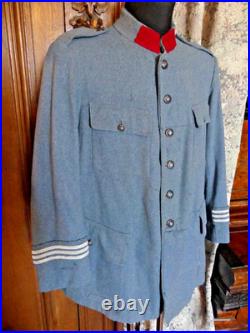 WW1 UNIFORME VAREUSE BLEU HORIZON DE CAPITAINE DU GENIE en BON ETAT