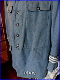 WW1 UNIFORME VAREUSE BLEU HORIZON DE CAPITAINE DU GENIE en BON ETAT