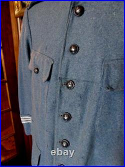 WW1 UNIFORME VAREUSE BLEU HORIZON DE CAPITAINE DU GENIE en BON ETAT