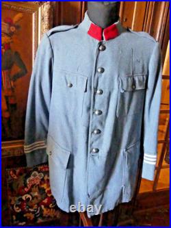 WW1 UNIFORME VAREUSE BLEU HORIZON DE CAPITAINE DU GENIE en BON ETAT