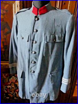 WW1 UNIFORME VAREUSE BLEU HORIZON DE CAPITAINE DU GENIE en BON ETAT