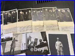 WW1 WW2 Français RARE Lot 32 Photos Maréchal Pétain Photos Presse No Casque