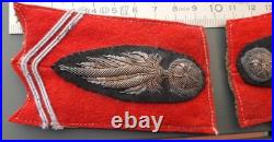 WW1 mle 1893 Pattes de col Artillerie brodées or pour vareuse 1914-1918 ORIGINAL