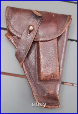 WW1 ou WW2 Etui Cuir Holster Allemand Pistolet 6,35 ORIGINAL GERMAN OFFICER