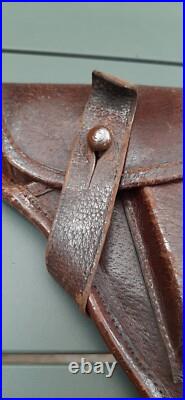 WW1 ou WW2 Etui Cuir Holster Allemand Pistolet 6,35 ORIGINAL GERMAN OFFICER