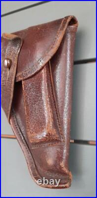 WW1 ou WW2 Etui Cuir Holster Allemand Pistolet 6,35 ORIGINAL GERMAN OFFICER