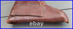 WW1 ou WW2 Etui Cuir Holster Allemand Pistolet 6,35 ORIGINAL GERMAN OFFICER