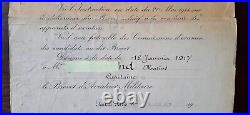 WWI 1917 Brevet Capitaine Pilote Aviateur Militaire France Document ORIGINAL
