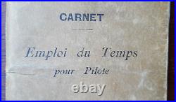 WWI 1918 Carnet de Vol Caporal Pilote Aviateur France ORIGINAL