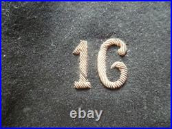 WWI Pattes de col 16° DRAGONS Cavalerie Officier 1914-1918 ORIGINAL non montées