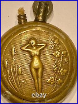 Ww1 Briquet De Poilus 1914 1918 Nu Feminin Floral Trench Art Lighter