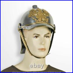 Ww1 Casque Militaire Russe En Laiton À Pointes Allemand Fr Badge Pickelhaube