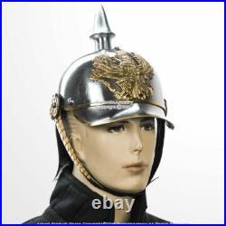 Ww1 Casque Militaire Russe En Laiton À Pointes Allemand Fr Badge Pickelhaube