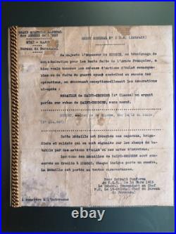 Ww1 Diplome Brevet Médaille De Saint Georges 4° Classe 1918 Soldat Du Génie