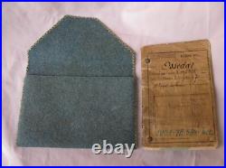 Ww1 France Carnet Militaire Dans Pochette Artisanale Bleu Horizon Francais Rare