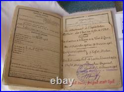 Ww1 France Carnet Militaire Dans Pochette Artisanale Bleu Horizon Francais Rare