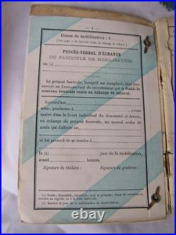 Ww1 France Carnet Militaire Dans Pochette Artisanale Bleu Horizon Francais Rare