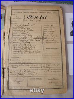 Ww1 France Carnet Militaire Dans Pochette Artisanale Bleu Horizon Francais Rare