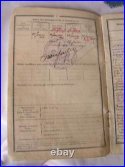Ww1 France Carnet Militaire Dans Pochette Artisanale Bleu Horizon Francais Rare
