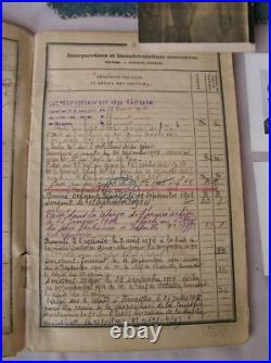 Ww1 France Carnet Militaire Dans Pochette Artisanale Bleu Horizon Francais Rare