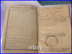 Ww1 France Carnet Militaire Dans Pochette Artisanale Bleu Horizon Francais Rare