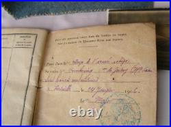 Ww1 France Carnet Militaire Dans Pochette Artisanale Bleu Horizon Francais Rare
