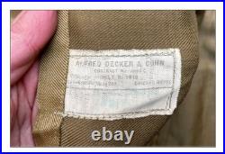 Ww1 US AEF Veste Meuse Argonne Reims Marne USMC Marines 1918 Verdun casque