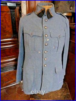 Ww1 Uniforme Vareuse Bleu Horizon D'un Officier D'artillerie De 14-18
