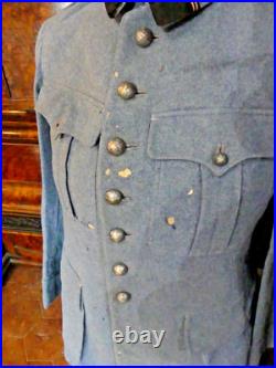 Ww1 Uniforme Vareuse Bleu Horizon D'un Officier D'artillerie De 14-18