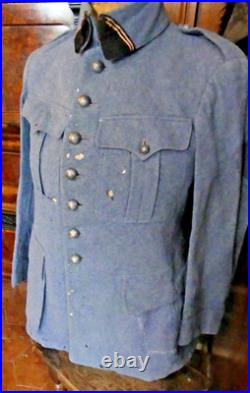 Ww1 Uniforme Vareuse Bleu Horizon D'un Officier D'artillerie De 14-18