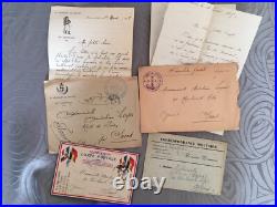Ww1 lot correspondances d'un soldat de guerre document épistolaire Zouaves TUNIS