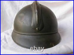 Ww1/postwar Belgique Casque Militaire Belge M15 Marron Soldat De Troupe + 2 B. A