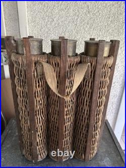 Ww1 ww2 Panier En Osier Allemand Porte Obus