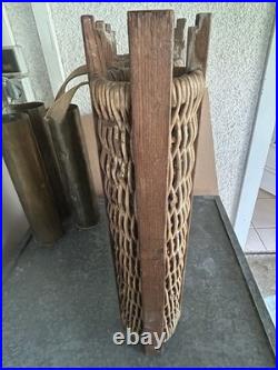 Ww1 ww2 Panier En Osier Allemand Porte Obus
