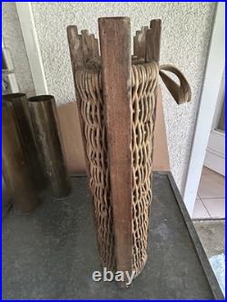 Ww1 ww2 Panier En Osier Allemand Porte Obus